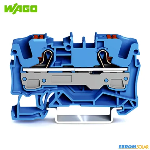 WAGO Durchgangsklemme 6 mm², blau